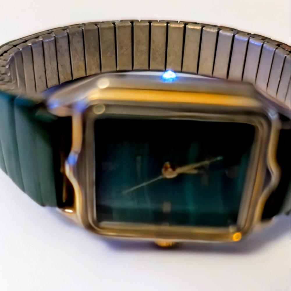 Gemtime Ladies Cocktail Watch Vintage - Emerald Green